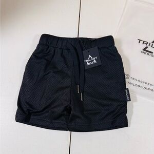 NWT Trilogy Mesh Gym  Black Shorts Size 18-24 Months